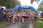 Start of the under-15 girls ERRA Natioanl Athletes Road Relay.
